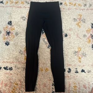 Black Lululemon leggings length 28 size 4